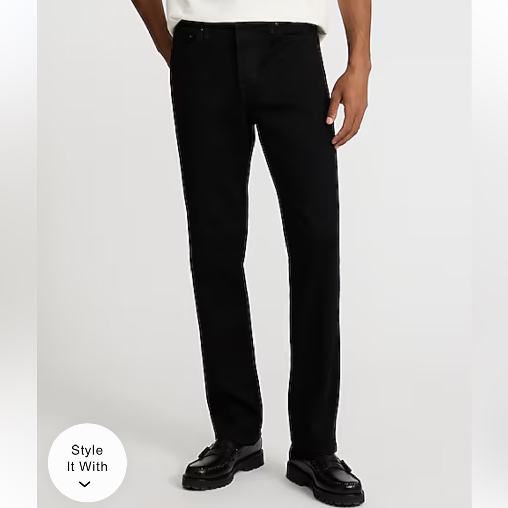 Men's Express Straight Black Jeans